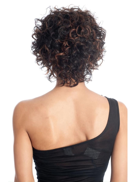 Brown Curly Short African American Wigs