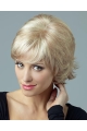 Blonde Curly Synthetic Style Short Wigs