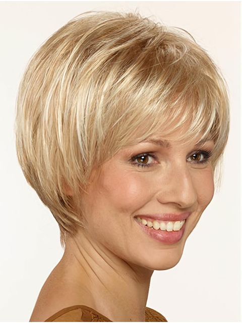 Capless Synthetic Short 10" Bob Wig