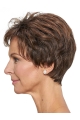 New Arrival  Short Brown Straight 8inch Classic Lace Front Wig On Sale