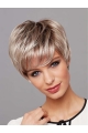 New Arrival Synthetic Platinum Blonde Straight 8" Layered Lace Front Wigs 