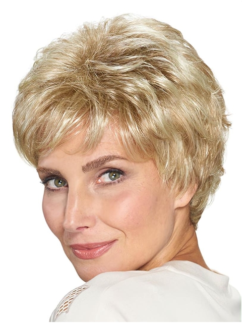 8" Straight Capless Synthetic Layered Best Short Wigs