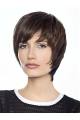 8" Straight Short Layered Human Hair Wig