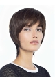 8" Straight Short Layered Human Hair Wig