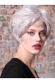 Synthetic 8" Straight Short Grey Women Classic Wig