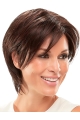 Synthetic Layered Auburn Straight 8" Short Wig