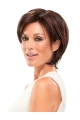 Synthetic Layered Auburn Straight 8" Short Wig