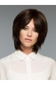 Brown Natural Straight Short Remy Human Hair Bob Wigs