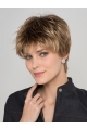 Straight Blonde 8" Boycuts Capless Short Ladies Wigs