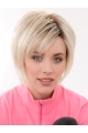 Discount 8" Short Straight Blonde Bob Wigs