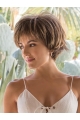 Straight 4" Brown Capless Best Synthetic Short Wigs