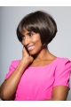 Sleek Short Straight Black Bobs African American Wigs