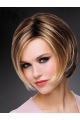 Exquisite 8" Short Straight Blonde Bob Wigs