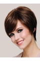 Style 8" Short Straight Brown Bob Wigs