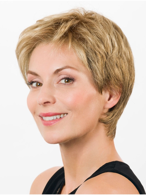 Incredible 100% Hand-tied Synthetic Straight 8" Short Wigs