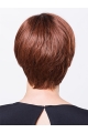 Suitable 8" Short Straight Auburn Bob Wigs