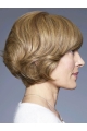 Straight Short 8" Brown 100% Hand-tied Wigs