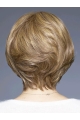 Straight Short 8" Brown 100% Hand-tied Wigs