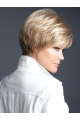 Blonde 8" With Bangs Good Capless Synthetic Wigs