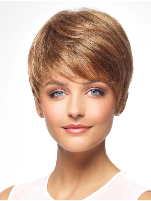 Auburn 8" Boycuts Capless Synthetic Wigs