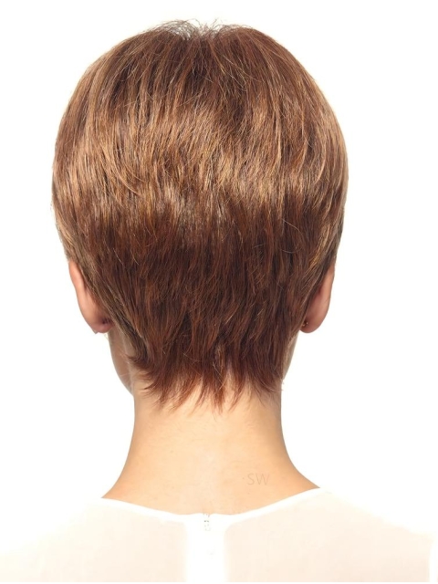 Auburn 8" Boycuts Capless Synthetic Wigs