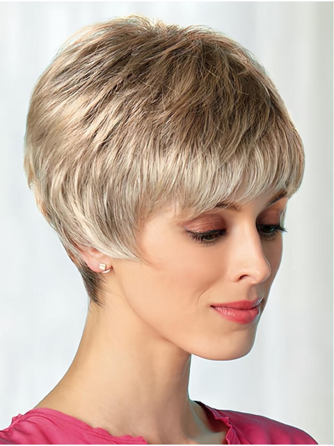 Boycuts Blonde 8" Best Short Wigs