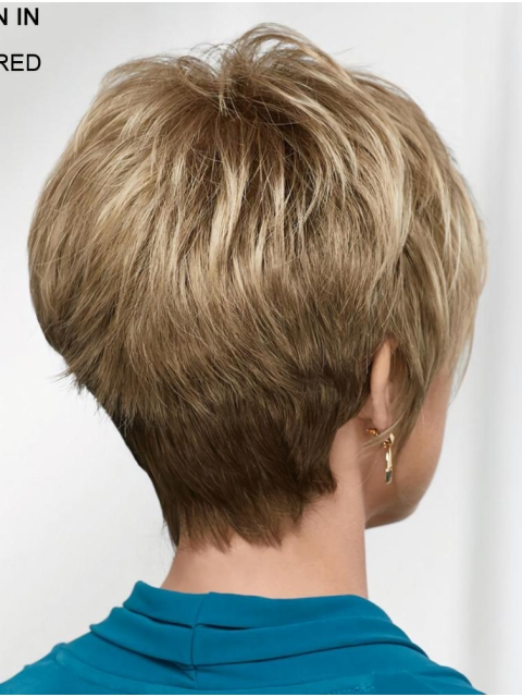 Blonde 8" Boycuts Fabulous Capless Synthetic Wigs