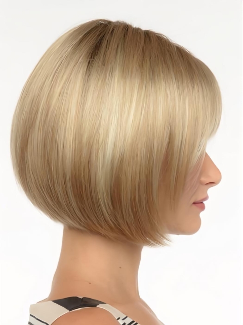 Straight Capless Blonde Bob Best Synthetic Hair Wigs