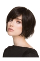 6" Black Straight Short Stylish Synthetic Lace Wigs