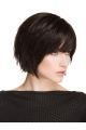 6" Black Straight Short Stylish Synthetic Lace Wigs