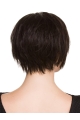 6" Black Straight Short Stylish Synthetic Lace Wigs