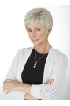 Comfortable Short Straight 4" Grey Wigs