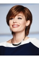 Short Monofilament With Bangs Human Hair Wigs