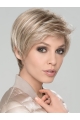 Straight Blonde With Bangs Short Synthetic Wigs