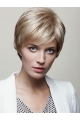 6" Straight Blonde Capless Short Wigs