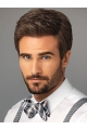 New Arrival 4" Straight Brown Classic Men Wigs