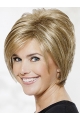 8" Straight Blonde Classic Short Wigs