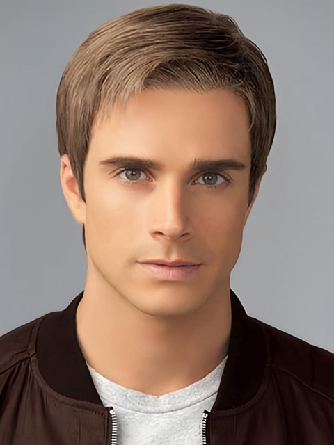 New Arrival 6" Straight Brown Classic Men Wigs