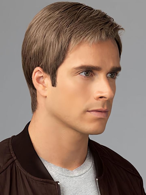 New Arrival 6" Straight Brown Classic Men Wigs