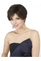 Discount Monofilament Straight Brown Short Wigs