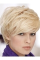 Stylish Blonde Straight Short Human Hair Wigs