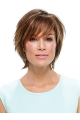 Style 100% Hand-tied Straight Brown Short Wigs