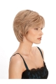 Graceful Blonde Straight Short Human Hair Wigs