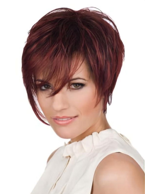 Lace Front Straight Short Celebrity Wigs