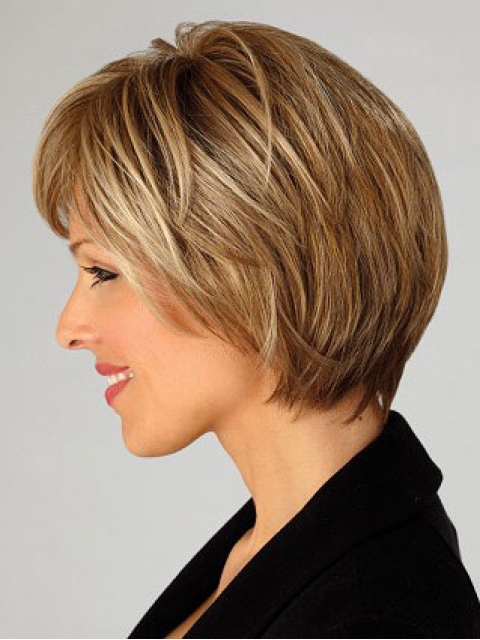 Exquisite Lace Front Bobs Blonde Short Wigs