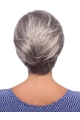 Synthetic 8" Lace Front Grey Wigs For Women