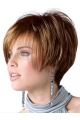 Natural Brown Straight Short Human Hair Wigs