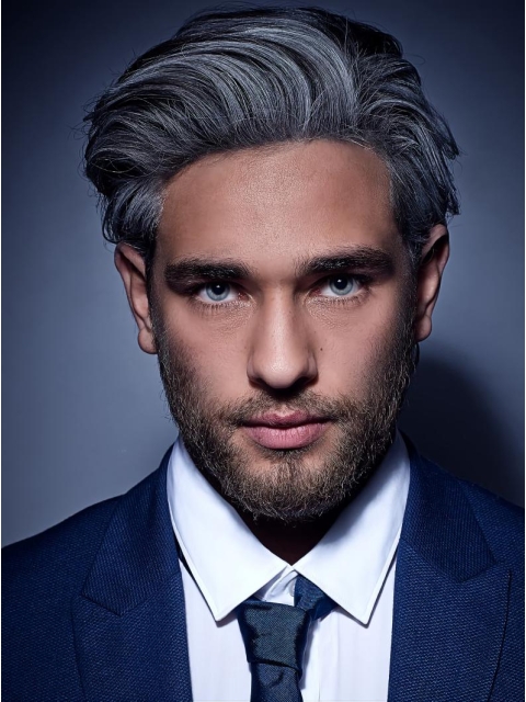 New Straight Capless Short Men Wigs