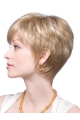 Wholesome Blonde Straight Short Human Hair Wigs