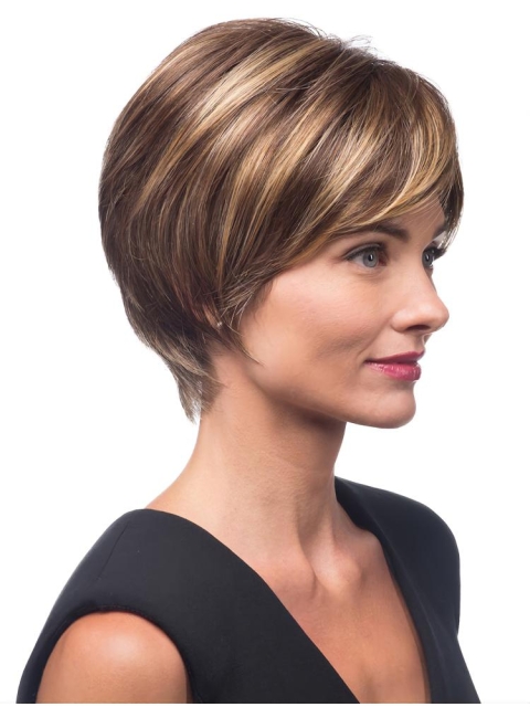 Brown Straight 10" Heat Friendly Synthetic Wigs